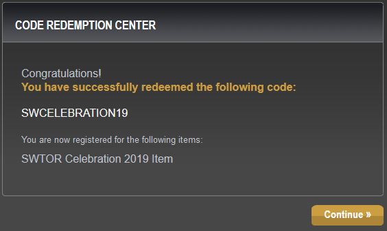 SWTOR code