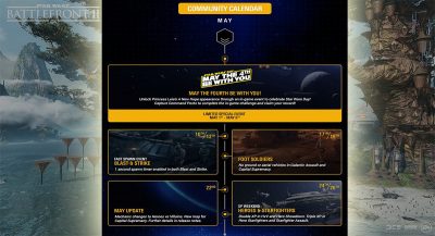 Der Community Kalender für Mai 2019 in Battlefront II
