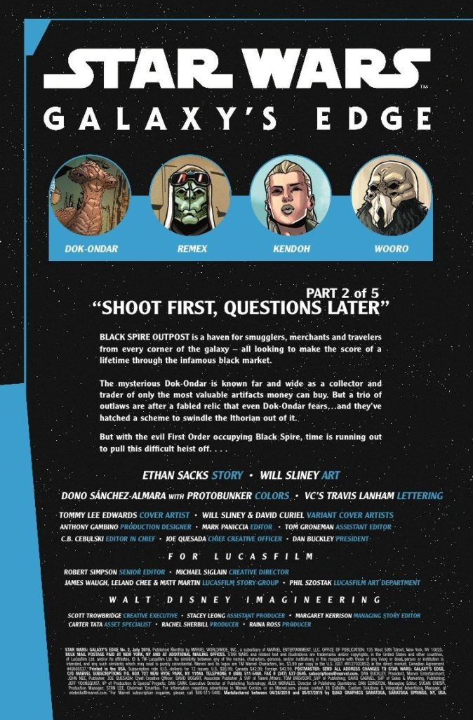 Vorschauseiten zu Galaxy’s Edge #2