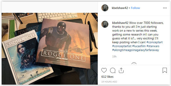 Kieran Belshaws deutet seine Beteiligung an der Cassian-Serie an.