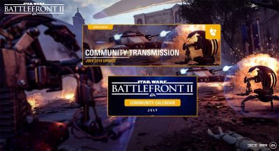 Juli Update für Star Wars Battlefront II