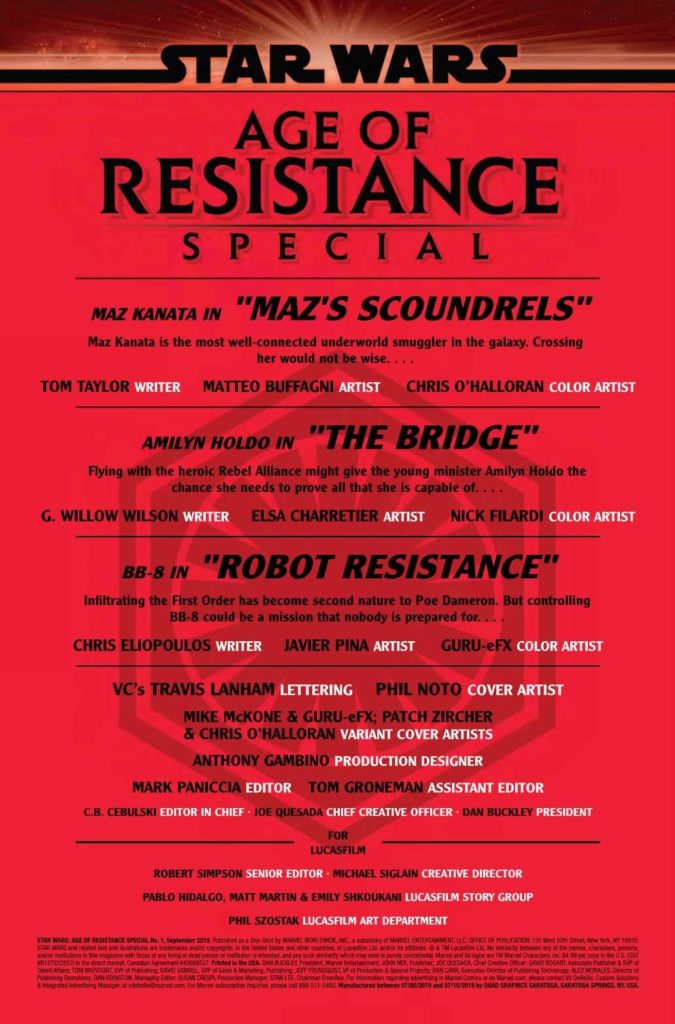 Vorschauseiten zu Age of Resistance Special #1