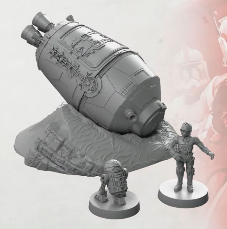 Star Wars Legion: Abgestürzte Rettungskapsel Erweiterung