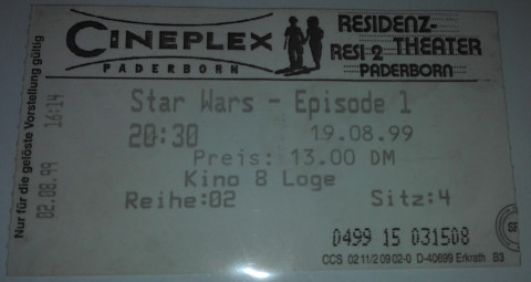 Kinokarte 1999