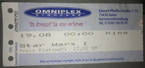 Kinokarte 1999