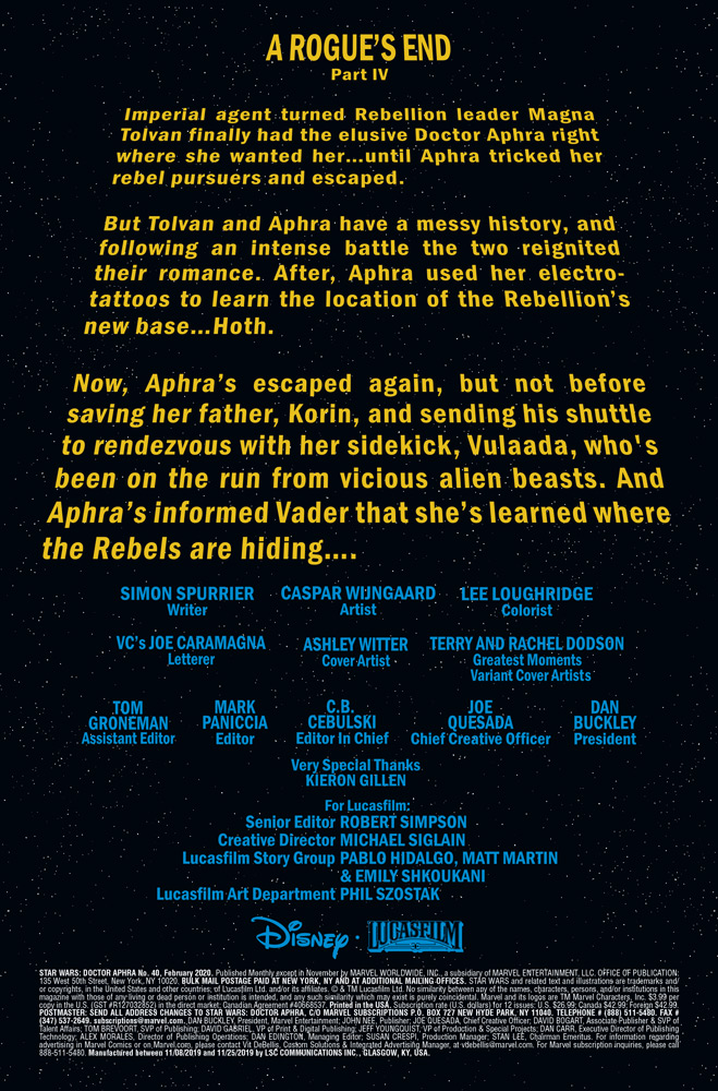 Vorschauseiten zu Doctor Aphra #39