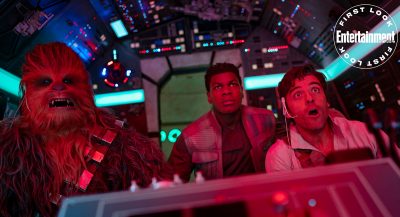 EW: Ein neues Foto von Poe, Finn & Chewie im Falken
