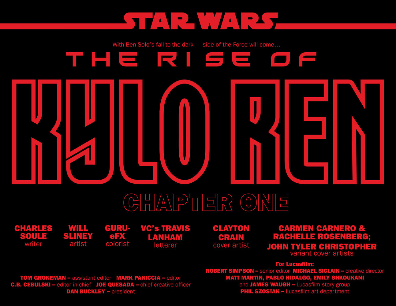 Vorschauseiten zu The Rise of Kylo Ren #1