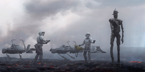 Konzeptzeichnung aus Kapitel 8 von The Mandalorian