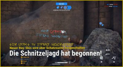Schatzsuche in Battlefront II: Rey-Skin von Hondo versteckt