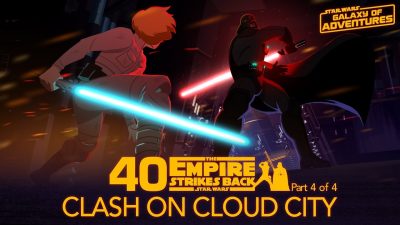 Das Finale von Episode V in Galaxy of Adventures