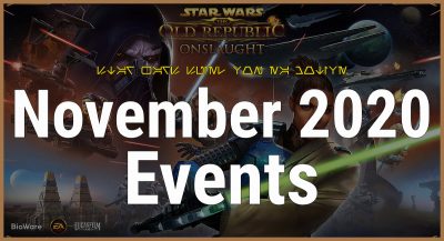 Star Wars: The Old Republic-Spiel-Events im November 2020