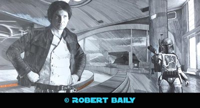Zeichnungs-Ausstellung von Robert Bailey in Brunnthal
