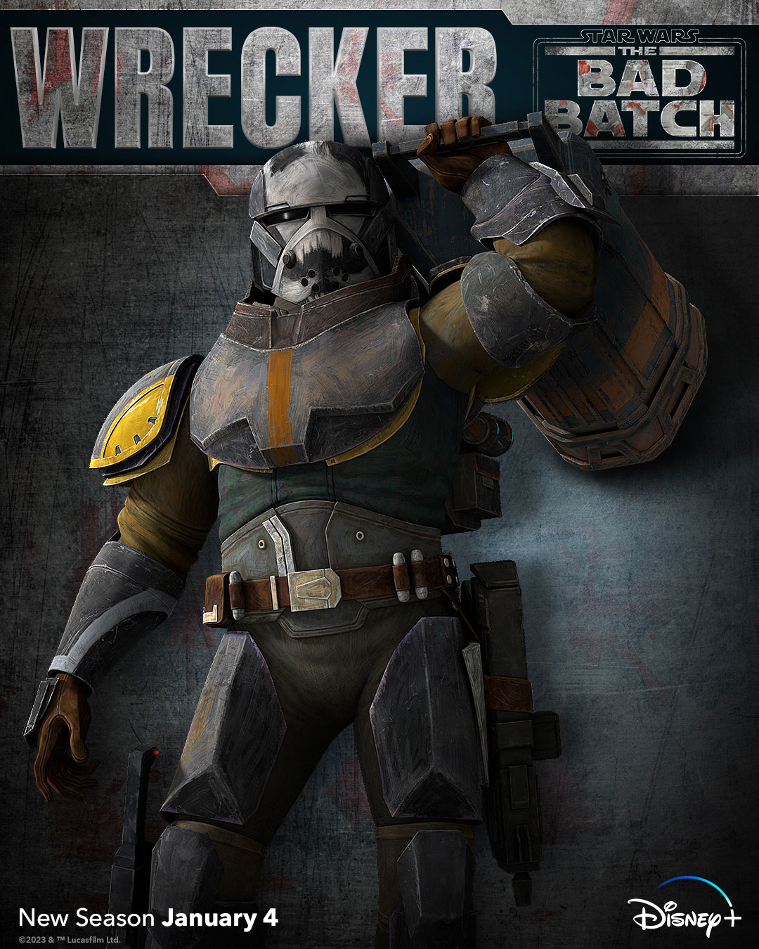 The Bad Batch Charakterposter: Wrecker