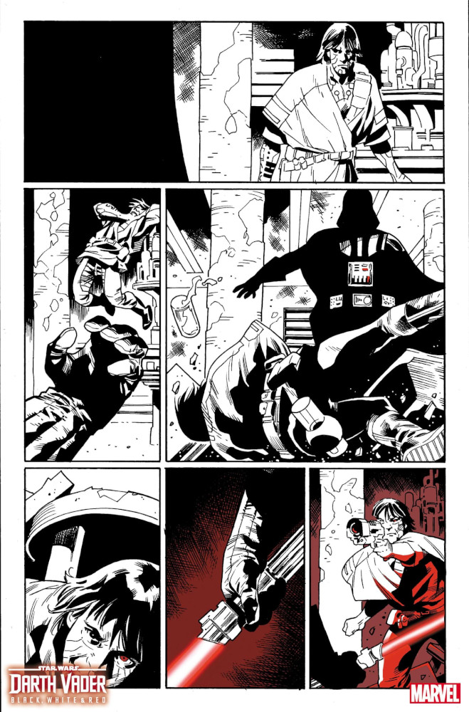Darth Vader – Black, White & Red 1