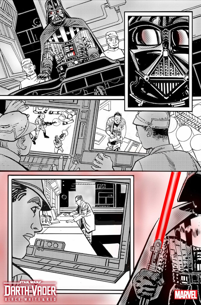 Darth Vader – Black, White & Red 1
