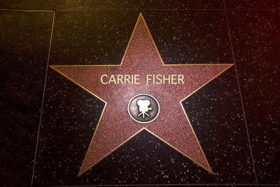 Walk-of-Fame-Stern für Carrie Fisher