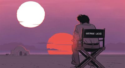 Vorschau auf die Comic-Biografie von George Lucas