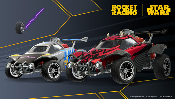 Podrenner und Darth Maul in Rocket Racing