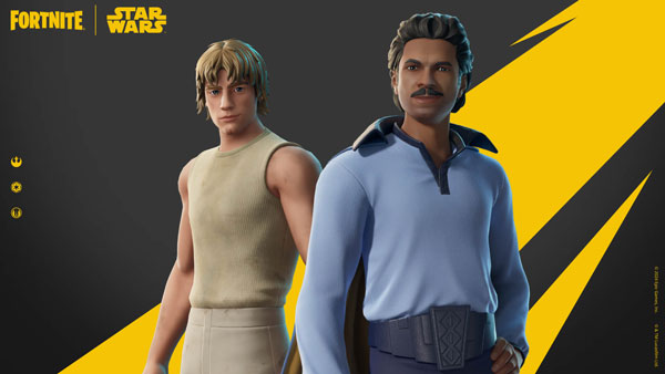 Dagobah-Luke und Lando Calrissian in Fortnite