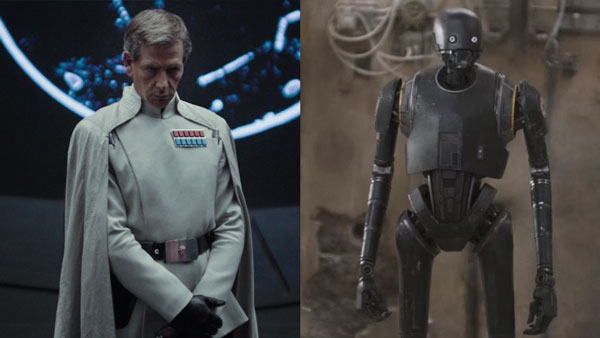 Orson Krennic und K-2SO in Rogue One