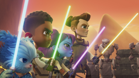 Bild aus Staffel 2 von <em>Die Abenteuer der jungen Jedi</em>„></div><p></p>
<ul>
<li><b>S02E01</b> – Meisterin Zias neuer Padawan / Jedi oder Pirat?</li>
<li><b>S02E02</b> – Die Viehdiebe / Unterwegs für den Kreaturen-Führer</li>
<li><b>S02E03</b> – Eindruck um jeden Preis / Die königliche Mechanikerin</li>
<li><b>S02E04</b> – Nubs auf großer Reise / Freunde in der Not</li>
<li><b>S02E05</b> – Alte Piratengeschichten / Der Prinz der Maske</li>
<li><b>S02E06</b> – Haps heldenhafte Hilfe / Falsche Sicherheit</li>
</ul>
<p></p>
<div align=