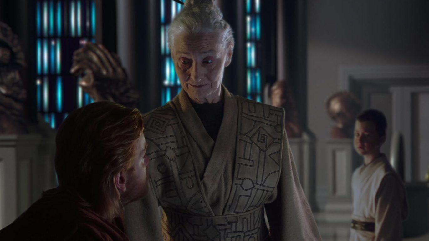 Jedi-Bibliothek-Szene in Episode II