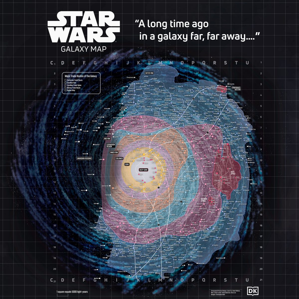 Digitale Karte der SW-Galaxie