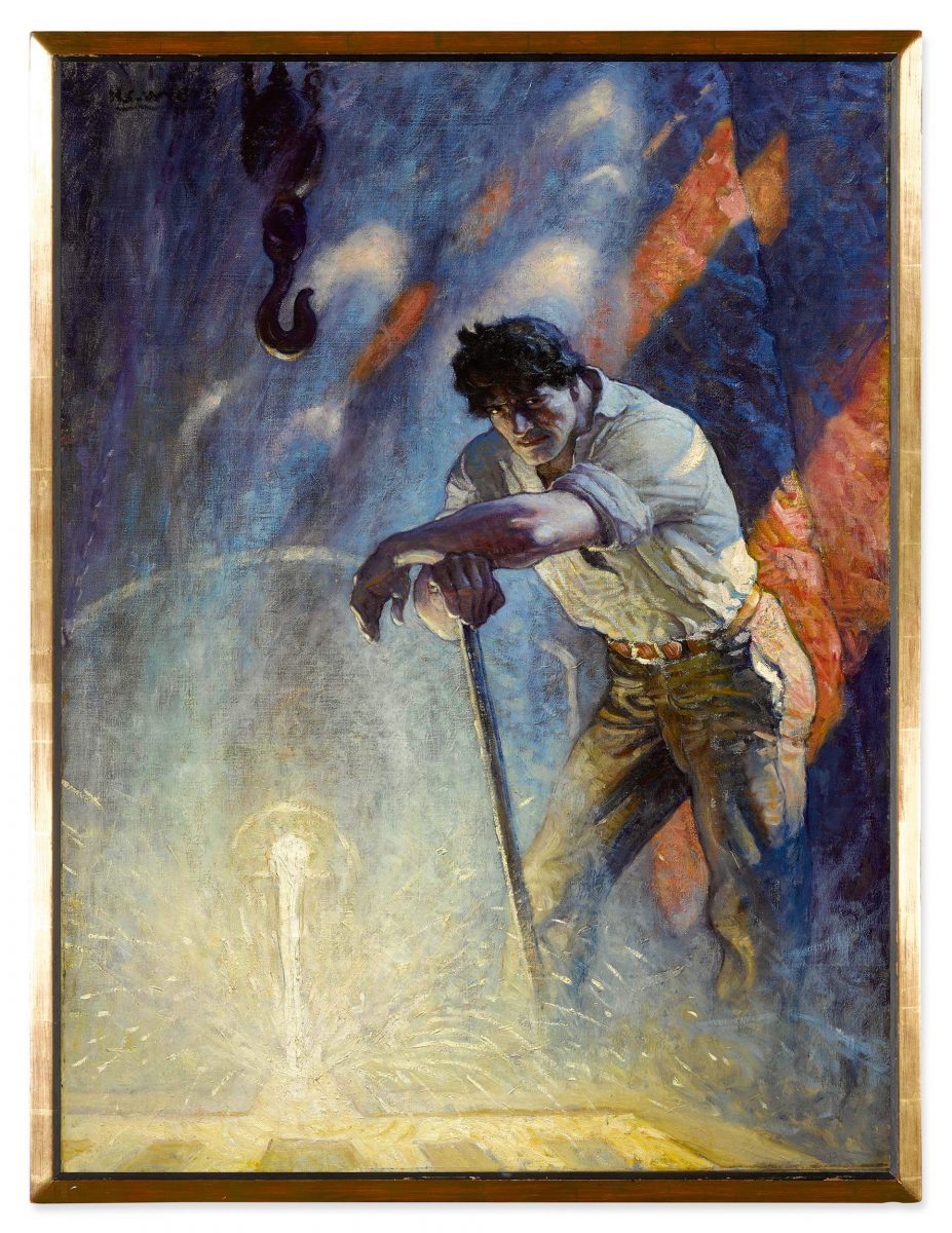 N. C. Wyeth, „Slag was a figure for sculptors” (1918), Illustration für „The Mildest-Mannered Man”, Everybody’s Magazine, 1919, Lucas Museum of Narrative Art, Los Angeles
