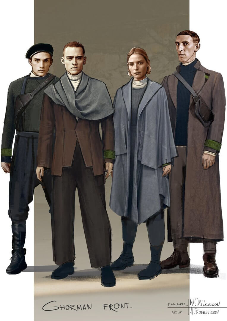 Die Kostüme von Ghorman: Die Widerstandskämpfer der Ghorman-Front.