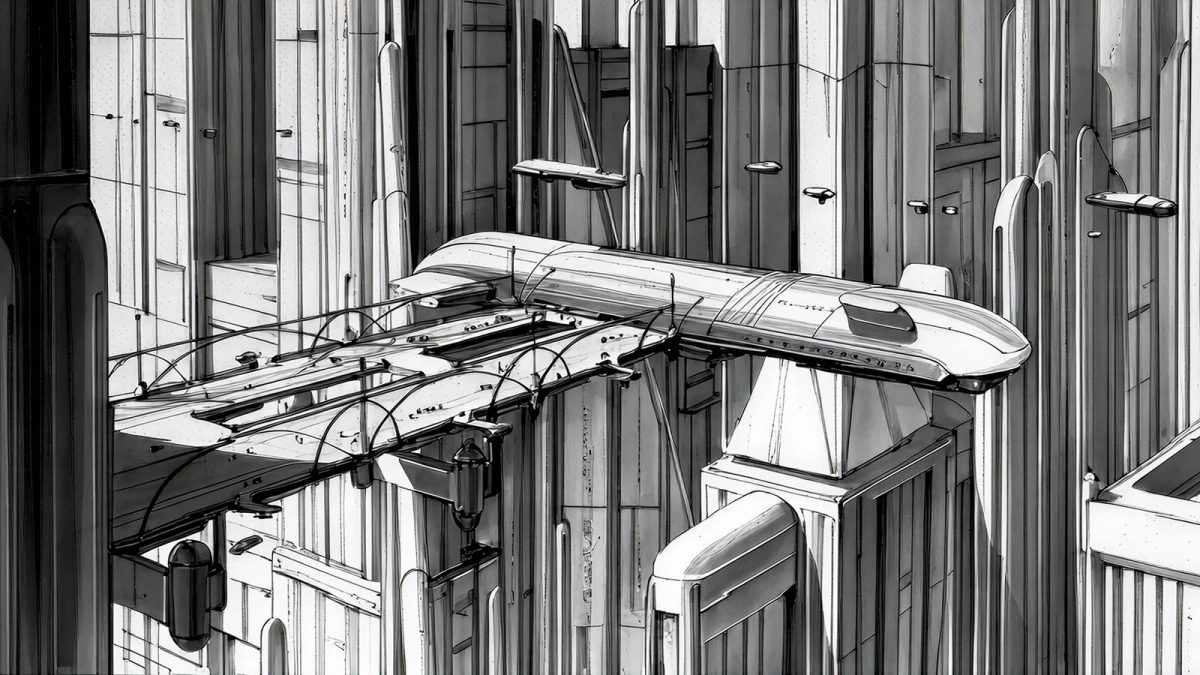 Ein frühes Coruscant-Konzept von Doug Chiang